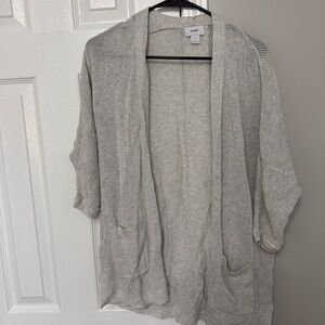 Old Navy Gray Knit Cardigan Sweater